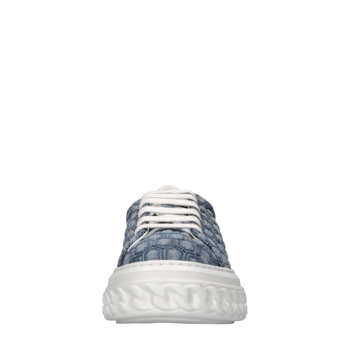 Sneakers Off road in tessuto jeans e pelle 