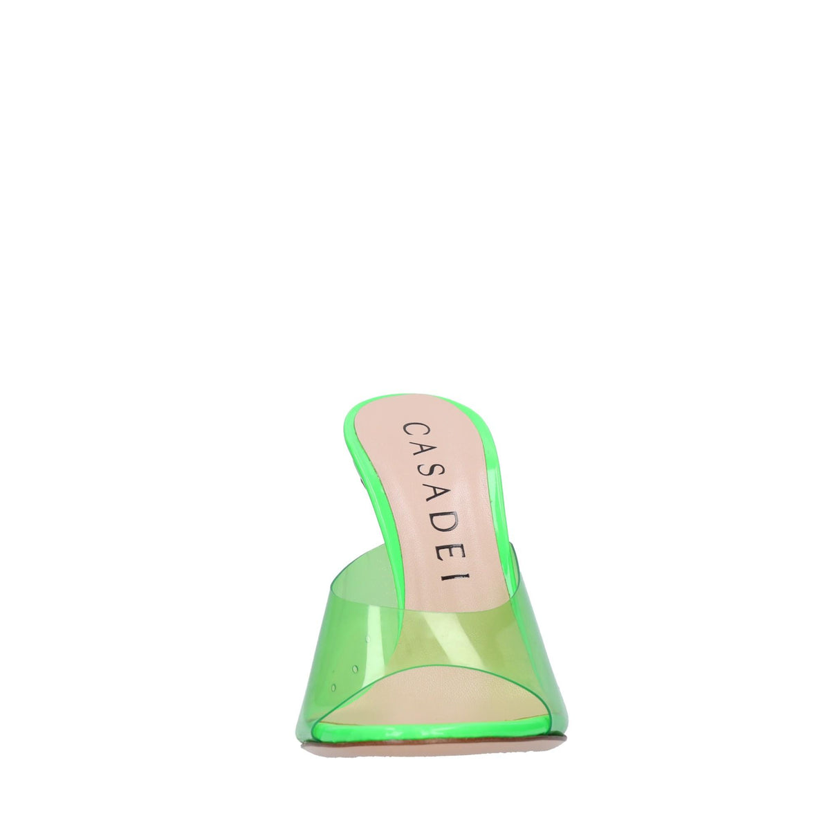 Mules in vernice e plexi 