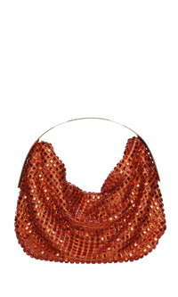 Borsa modello CLO in tessuto e strass 