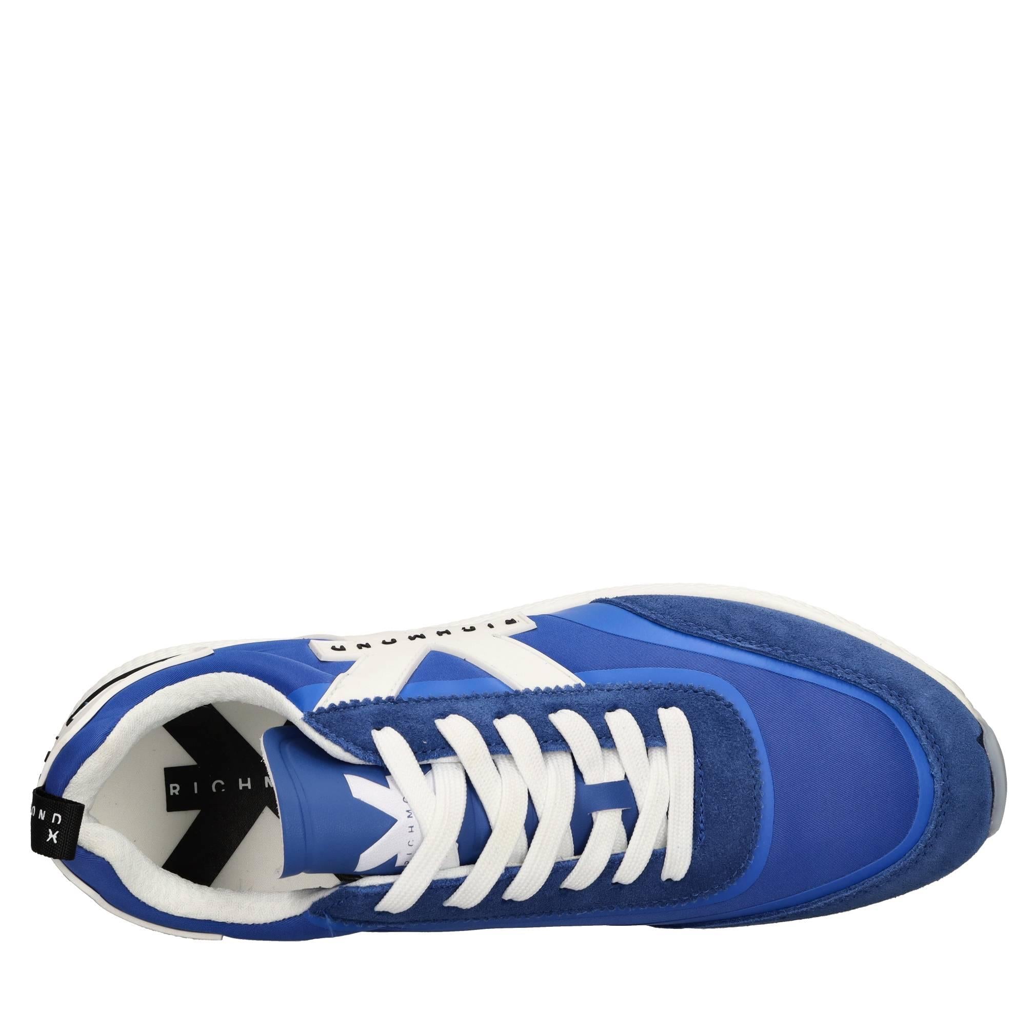 Sneakers in camoscio ed tessuto 