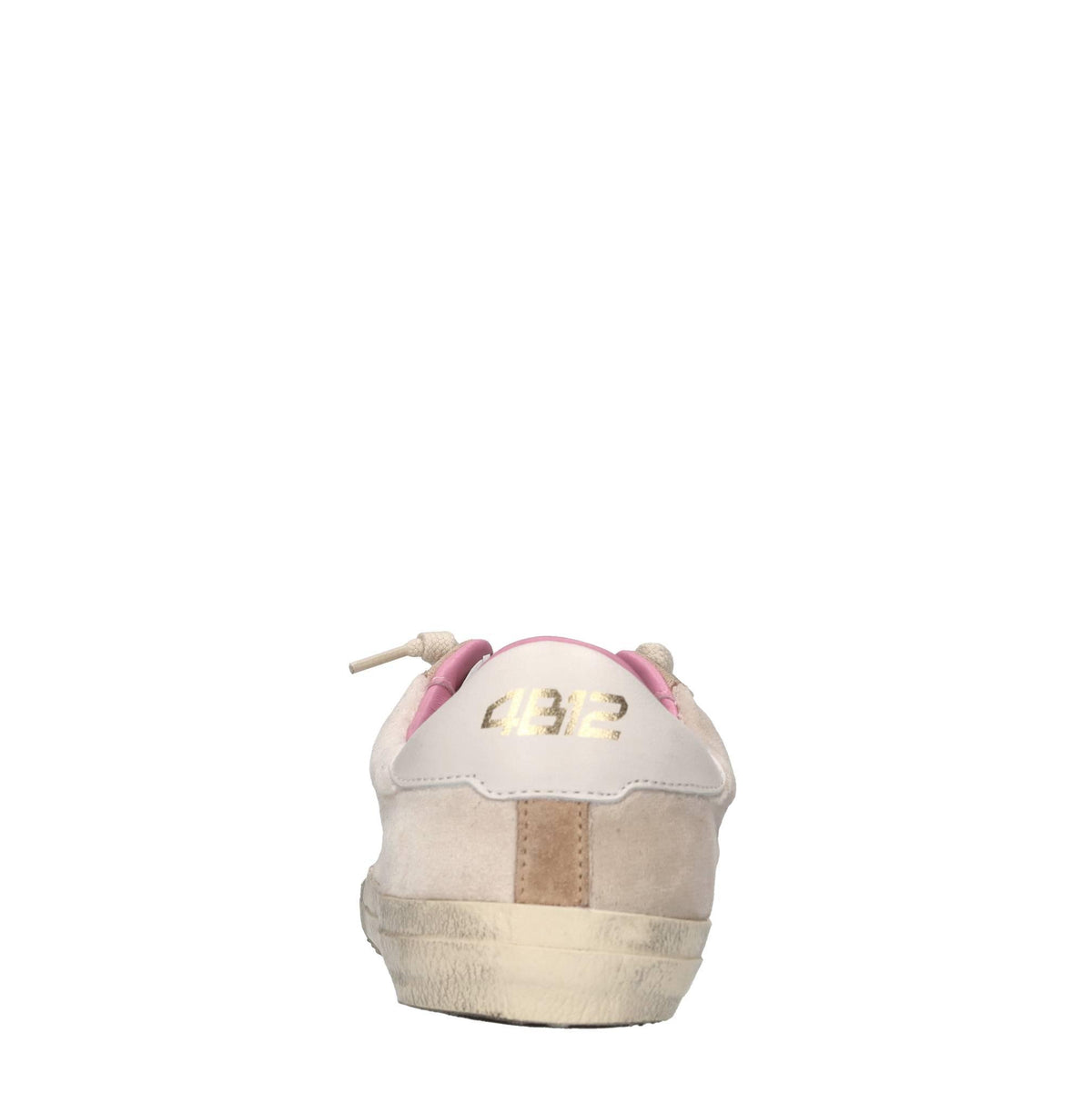 Sneakers in pelle e tessuto 