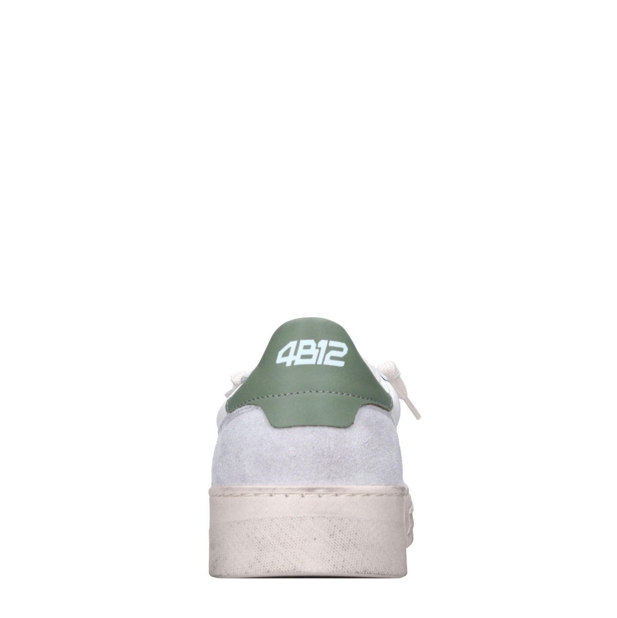 Sneakers in pelle e tessuto 