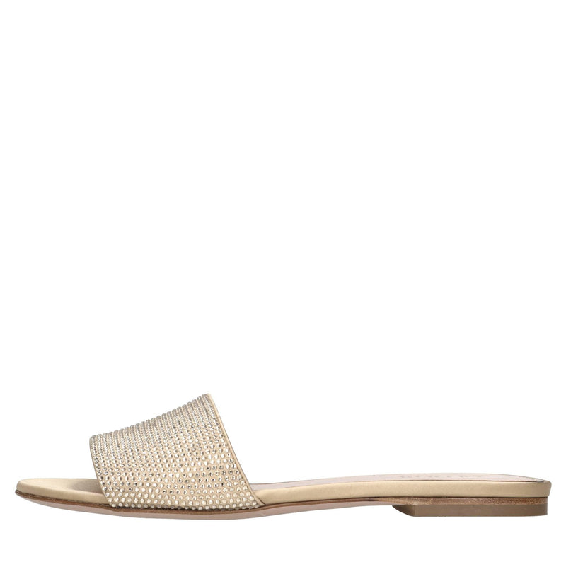 Mules Cassis in raso e strass 