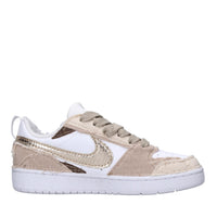 Sneakers in ecopelle e tessuto 