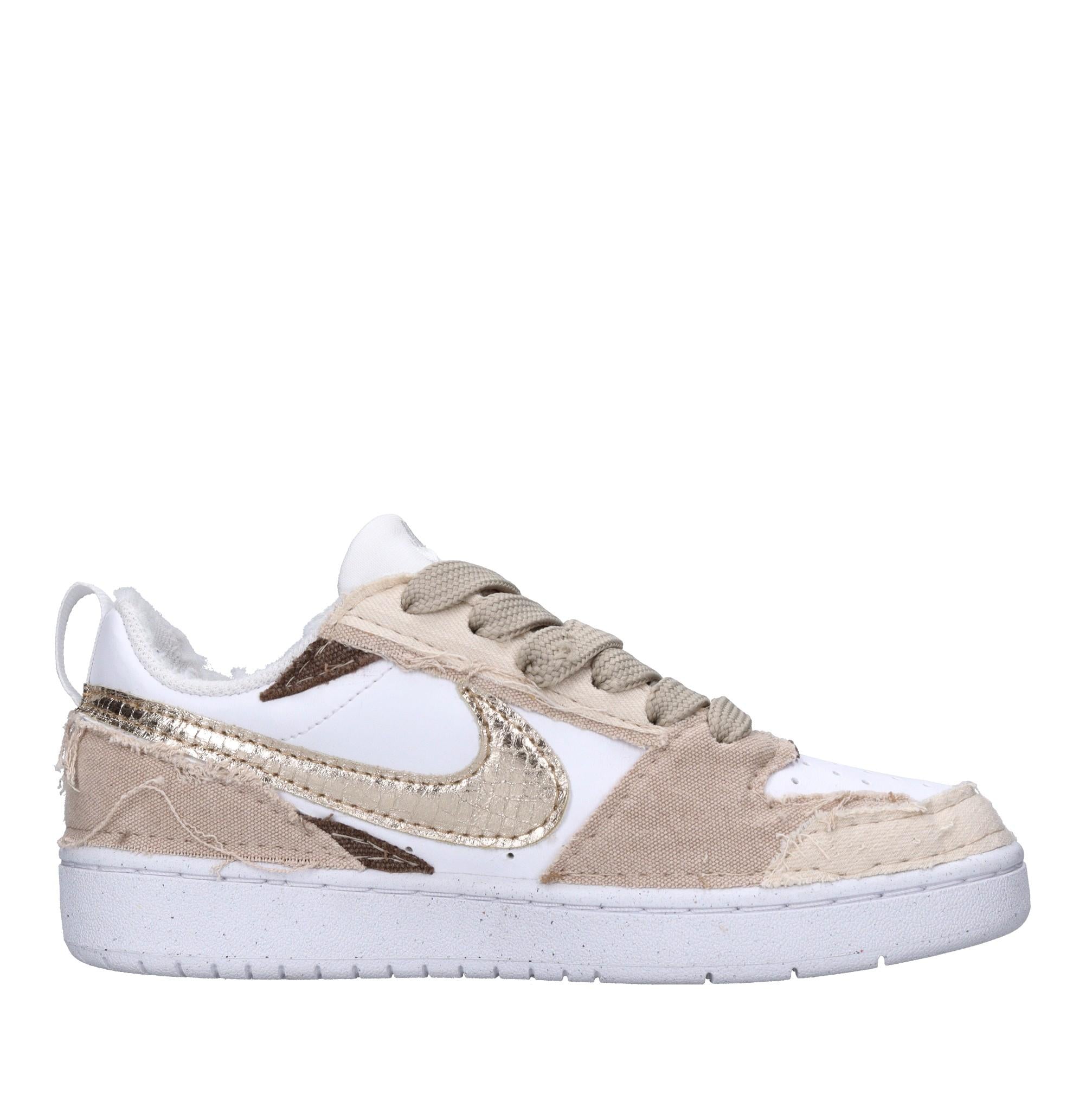 Sneakers in ecopelle e tessuto 