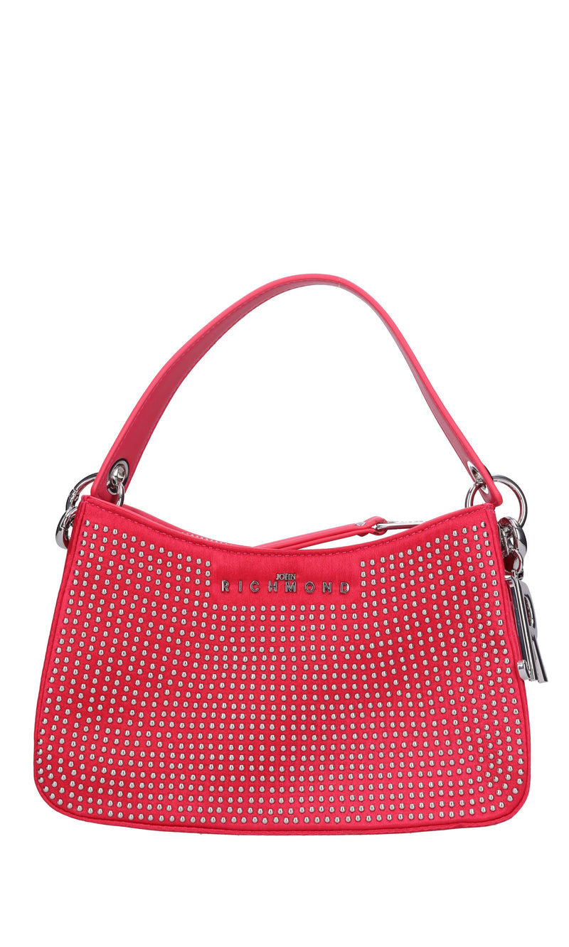 Borsa in raso e borchie 