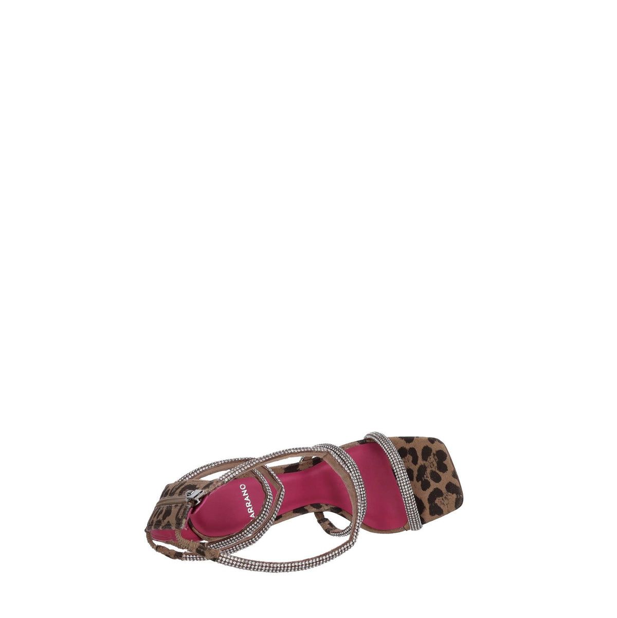 Sandali in pelle e strass 
