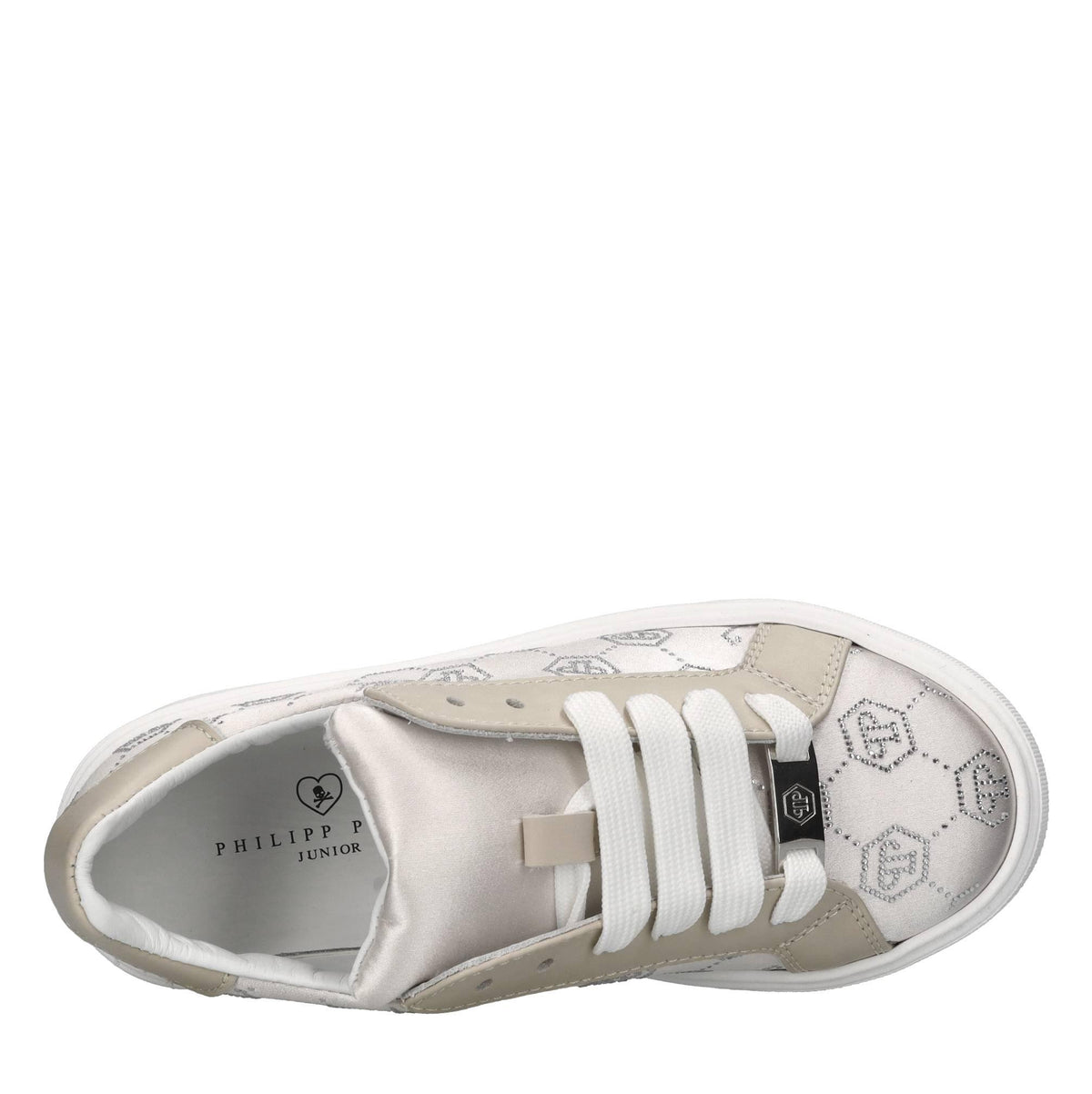 Sneakers in raso e strass 