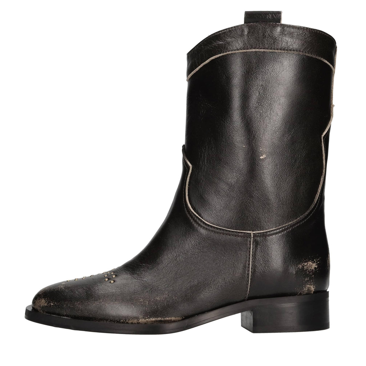 Stivaletti texani in pelle 
