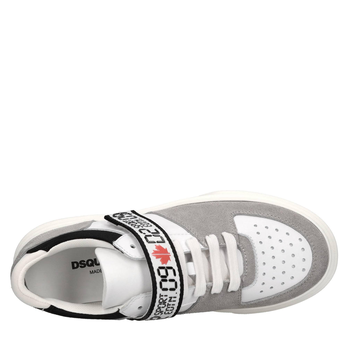 Sneakers in camoscio e tessuto 