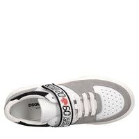 Sneakers in camoscio e tessuto 