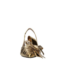 Décolleté slingback in pelle 