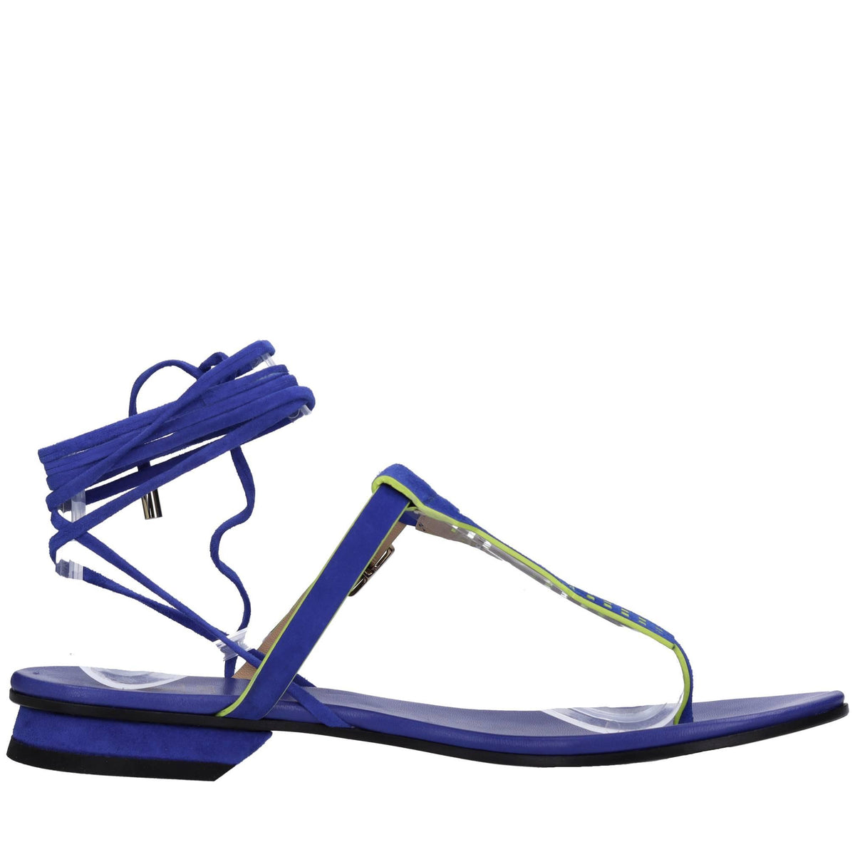 Sandali flat infradito in pelle 