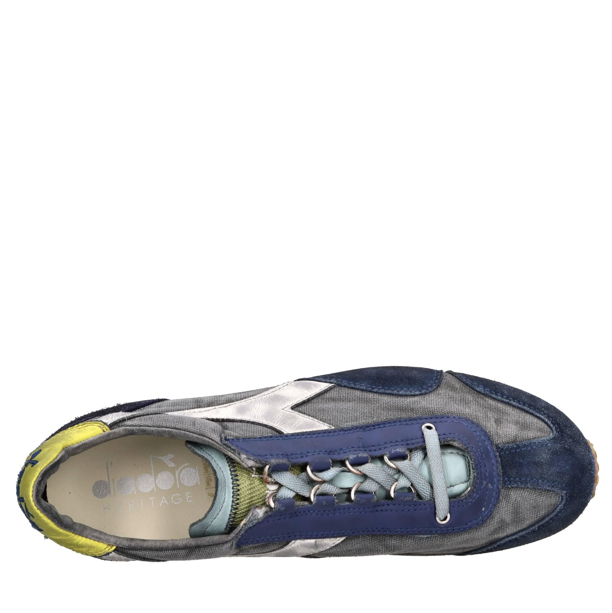 Sneakers modello HERITAGE Equipe H Dirty Stone Wash Evo in tessuto e pelle scamosciata 