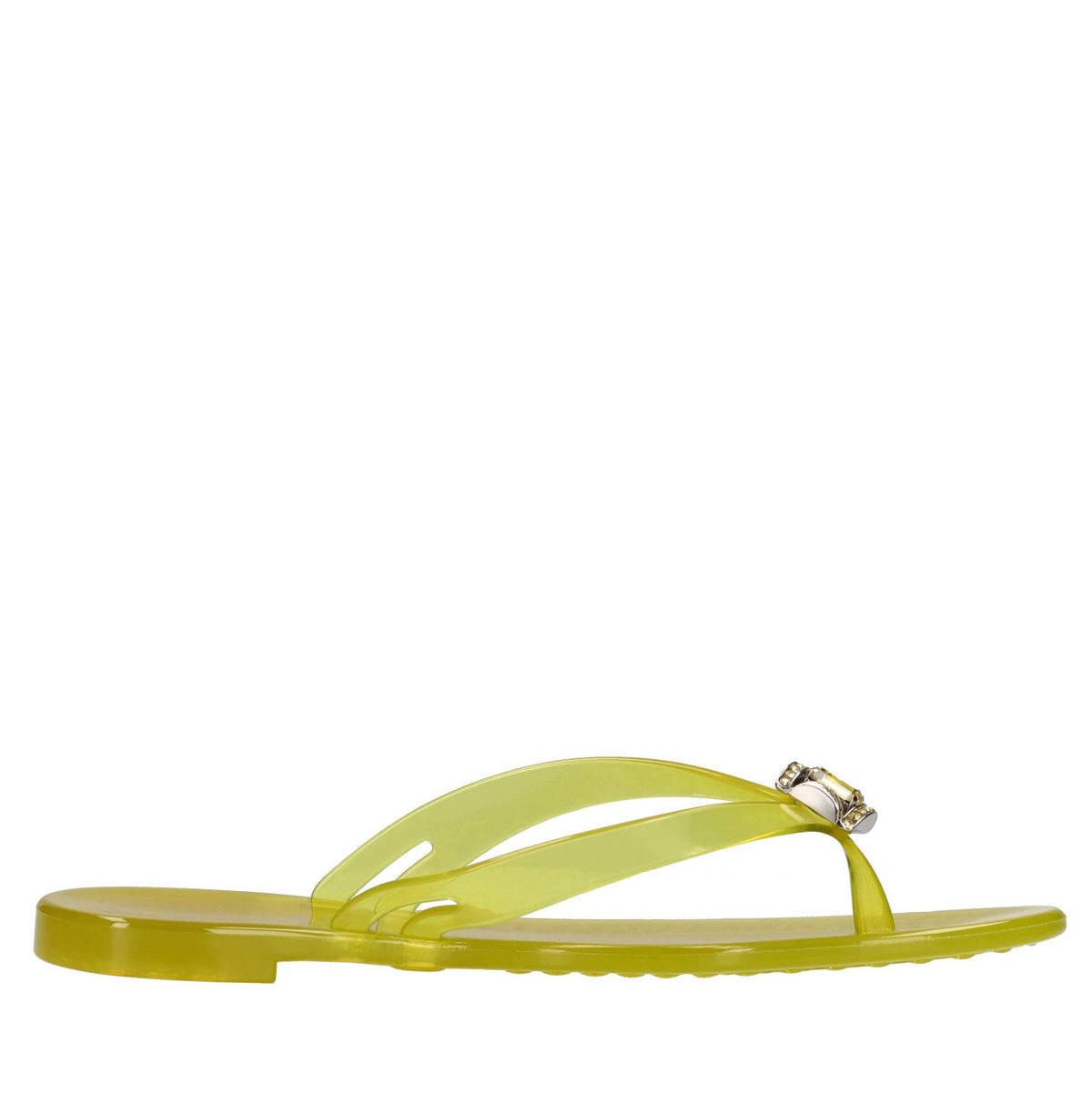 Sandali flat Jelly in PVC e Swarovski 