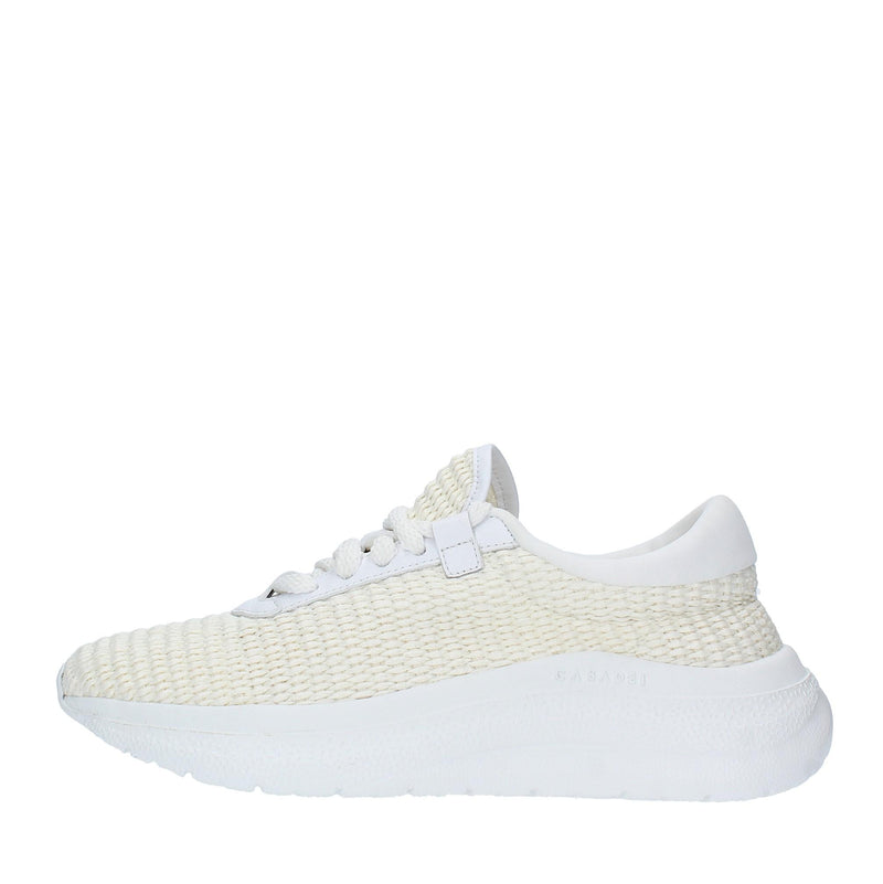 Sneakers CASADEI modello MIA in pelle e rafia 