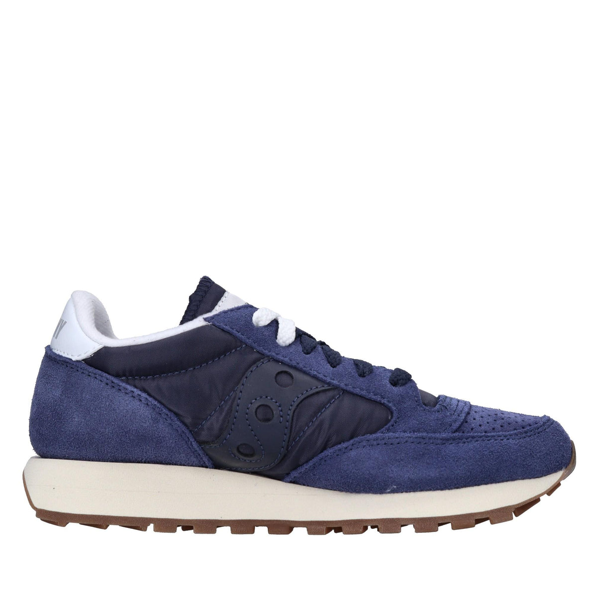Sneakers in camoscio e tessuto 