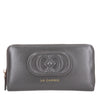 LA CARRIE Giant logo big leather wallet