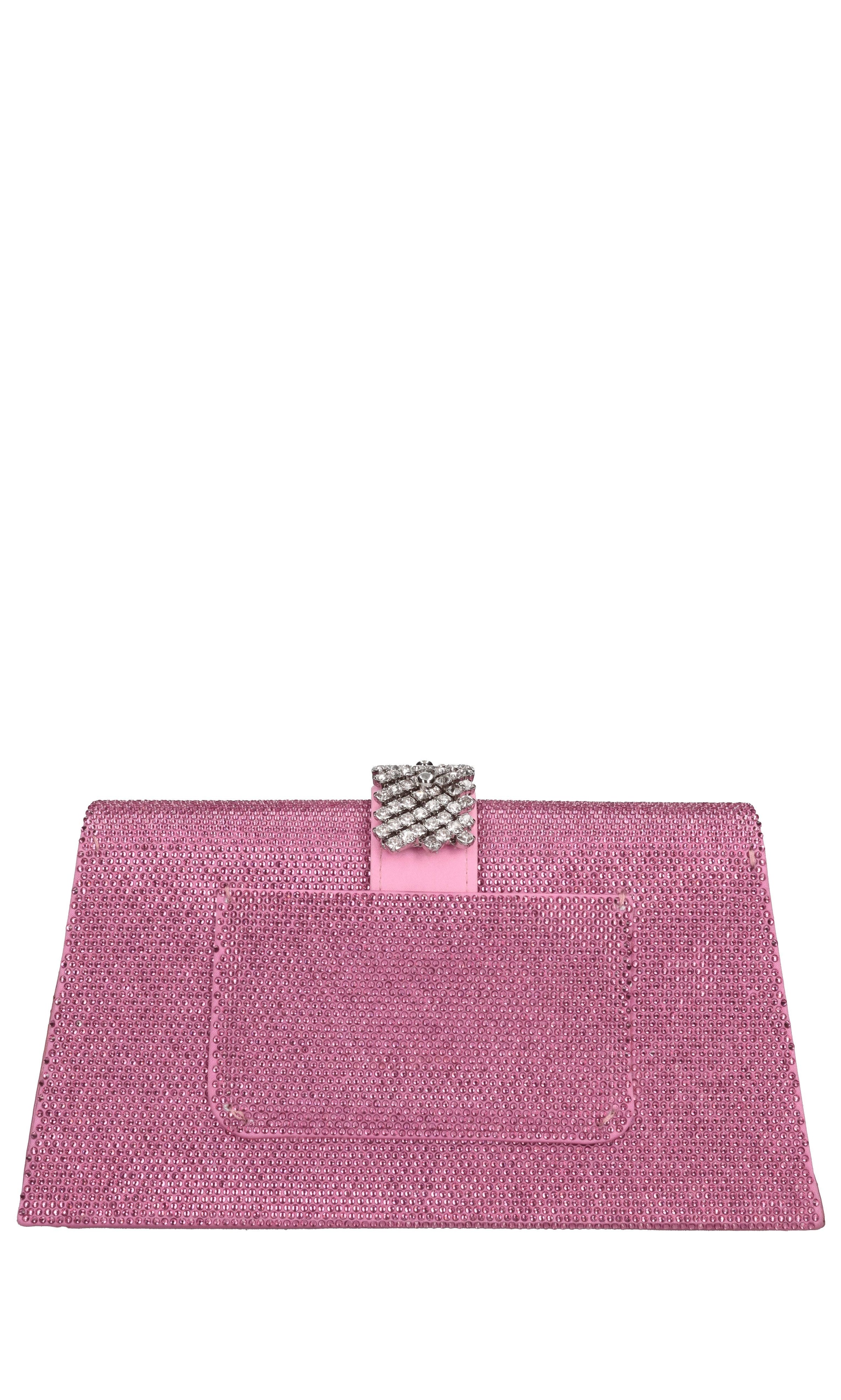 Borsa modello JADE in tessuto e strass 