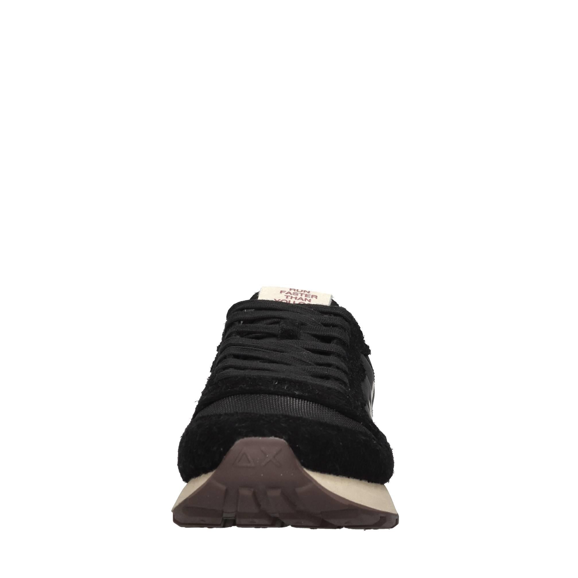 Sneakers in camoscio e tessuto 