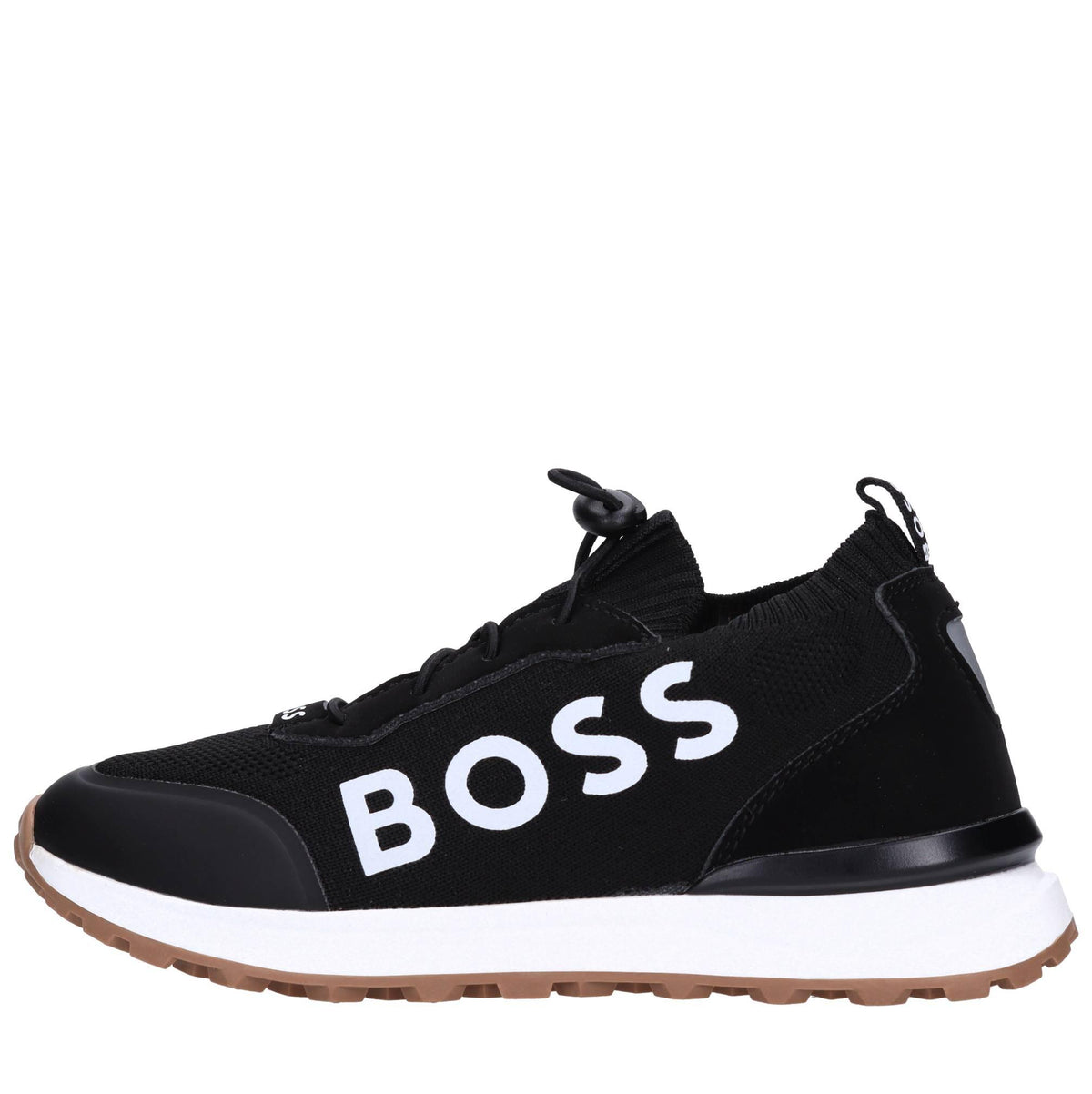 Sneakers in ecocamoscio e tessuto 