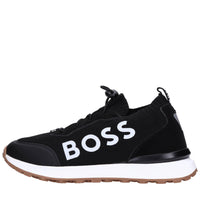 Sneakers in ecocamoscio e tessuto 