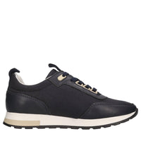 Sneakers in pelle e tessuto 