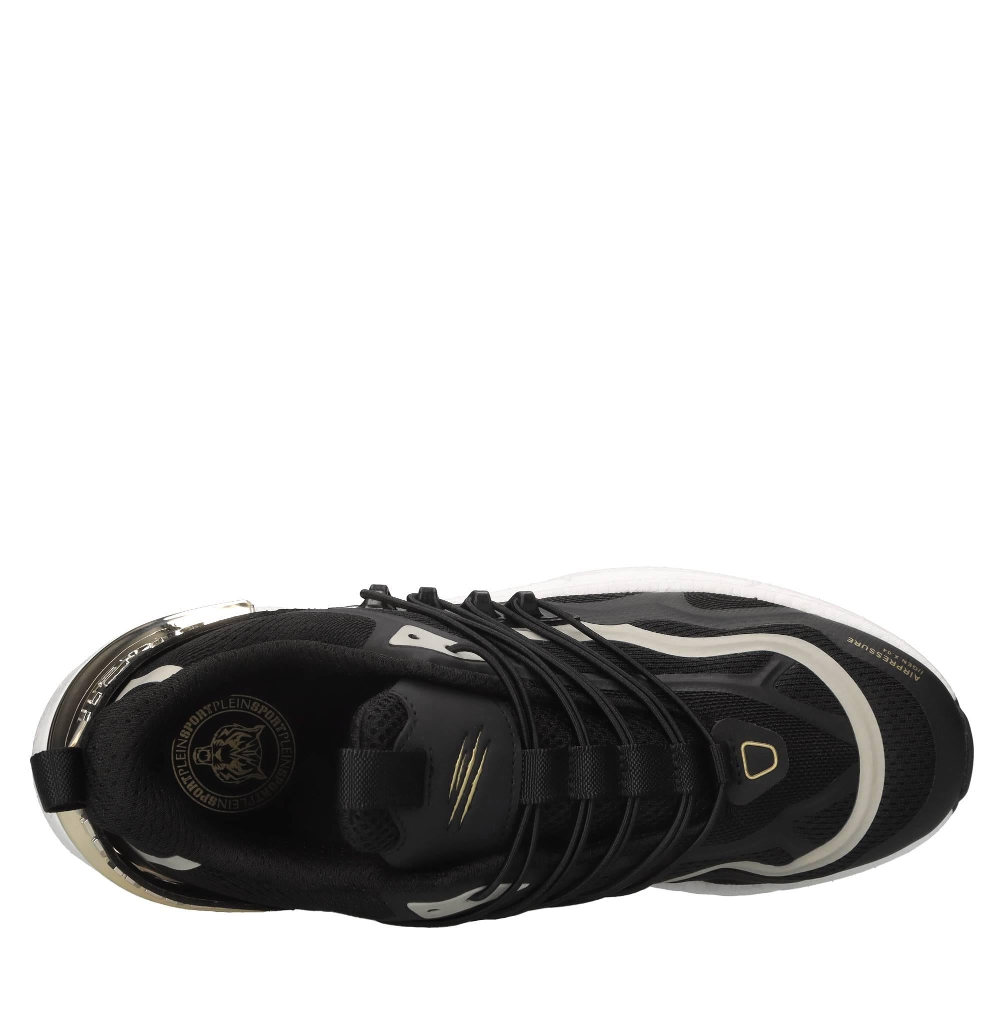 Sneakers in ecopelle e tessuto 