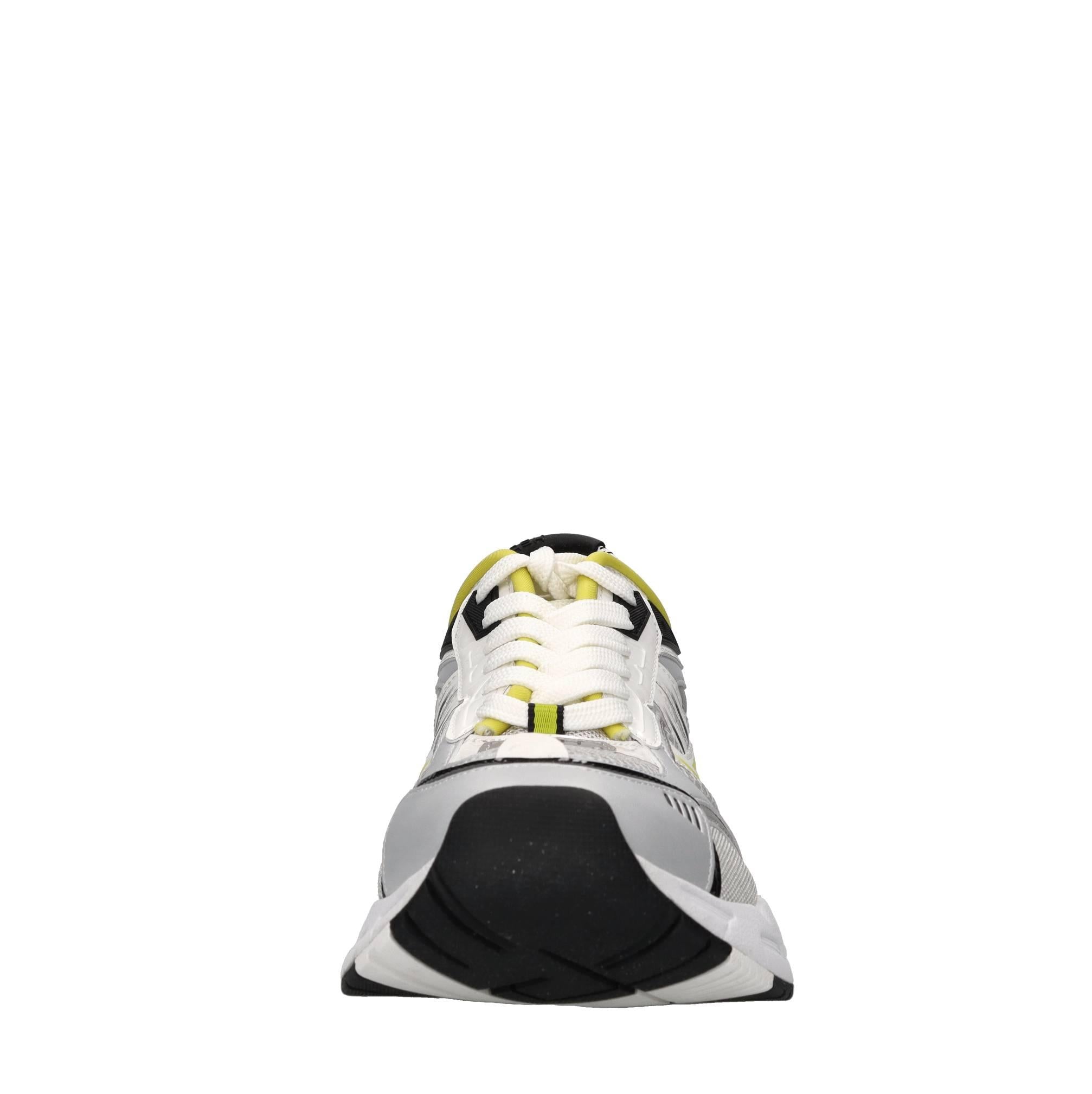 Sneakers in ecopelle e tessuto 