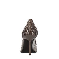 Décolleté Deco Nicole in camoscio e rete silver 