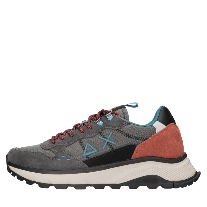 Sneakers modello Z44128 SUN68 in pelle scamosciata e tessuto traspirante 