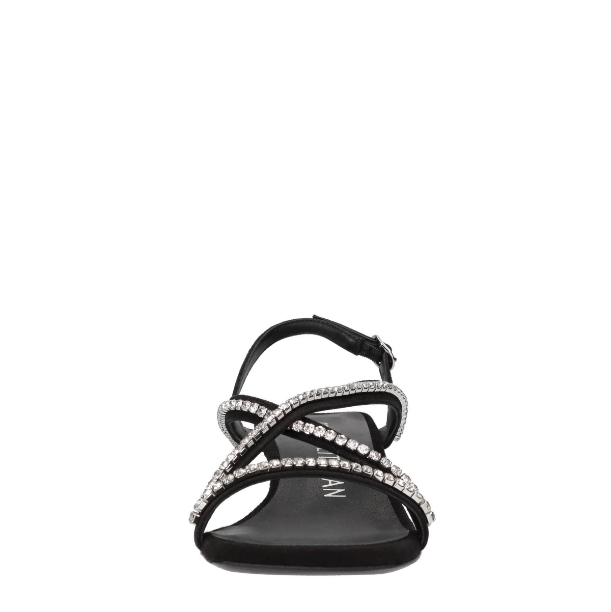 Sandali in camoscio e strass 