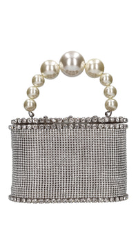Borsa Holli luce in strass e metallo 