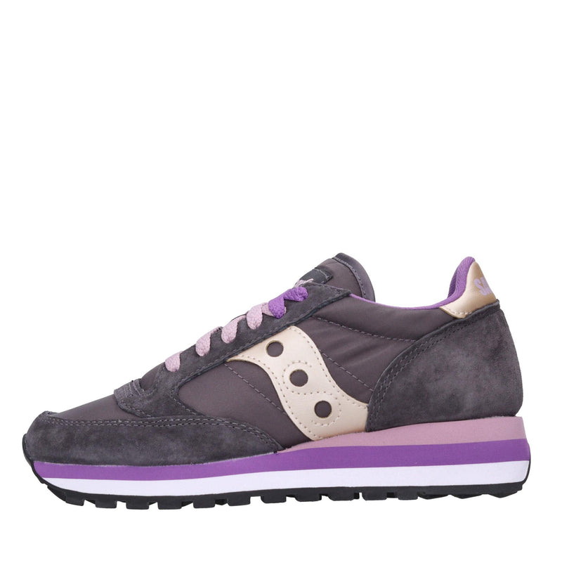 Sneakers in camoscio e tessuto 