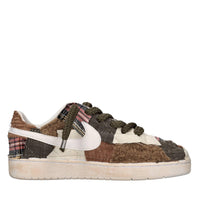 Sneakers in tessuto ed ecopelle 