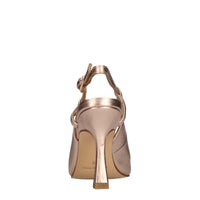 Décolleté slingback in pelle 