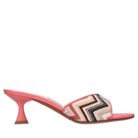 Mules Cara in pelle e tessuto 