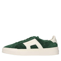 Sneakers in camoscio e pelle 