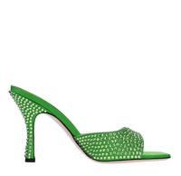 Mules modello DITA 95 in raso e strass 