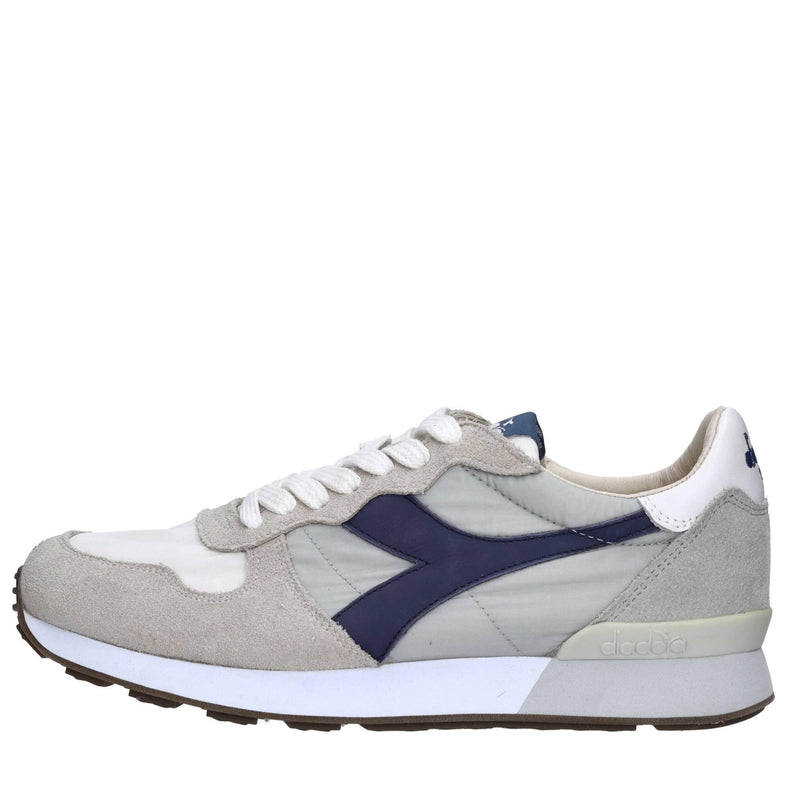 Sneakers in tessuto e pelle scamosciata 