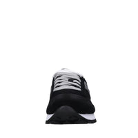 Sneakers in camoscio e tessuto 