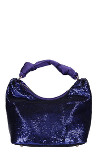 Borsa in tessuto e paillettes 