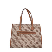 Borsa in ecopelle e tessuto 