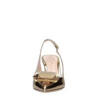 Décolleté slingback in pelle 