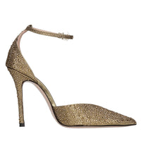Décolleté slingback modello Anitta in raso e strass 