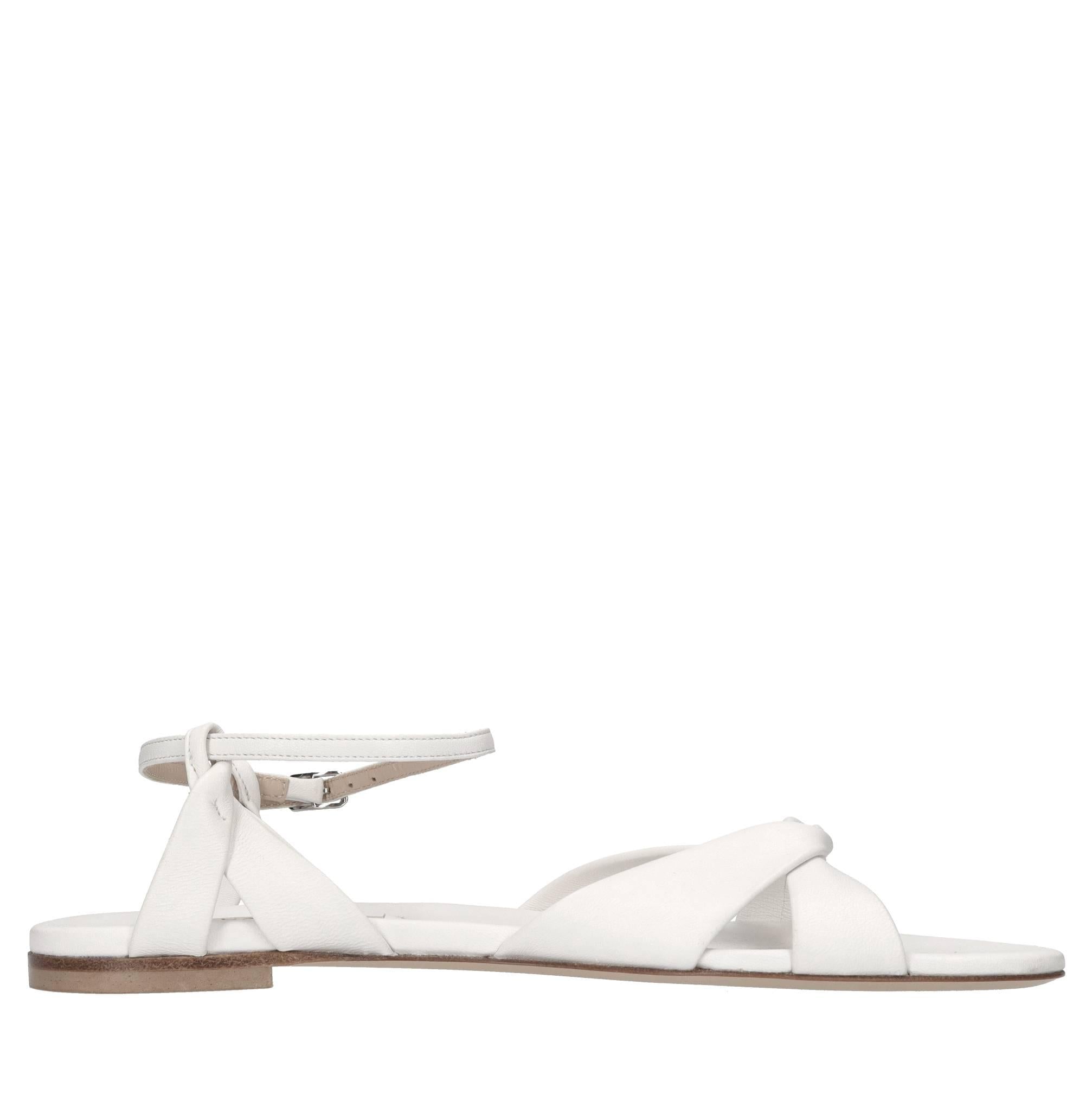 Sandali flat Minorca in pelle 