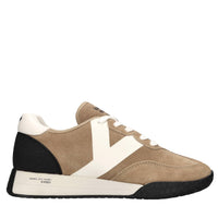 Sneakers in camoscio, tessuto e gomma 