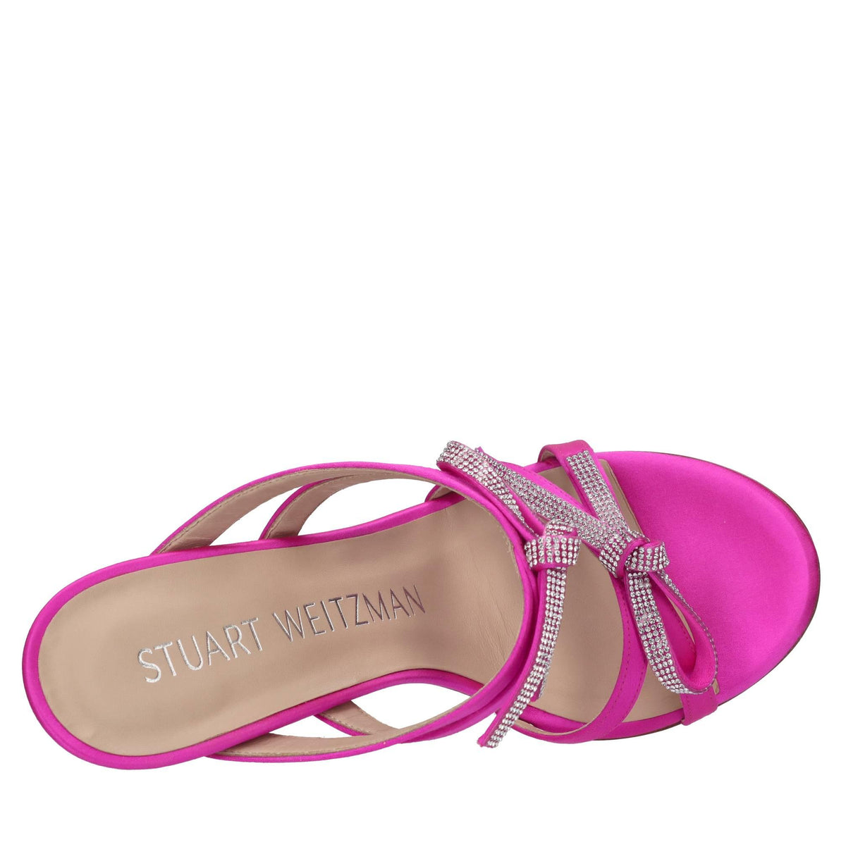 Mules in raso e strass 