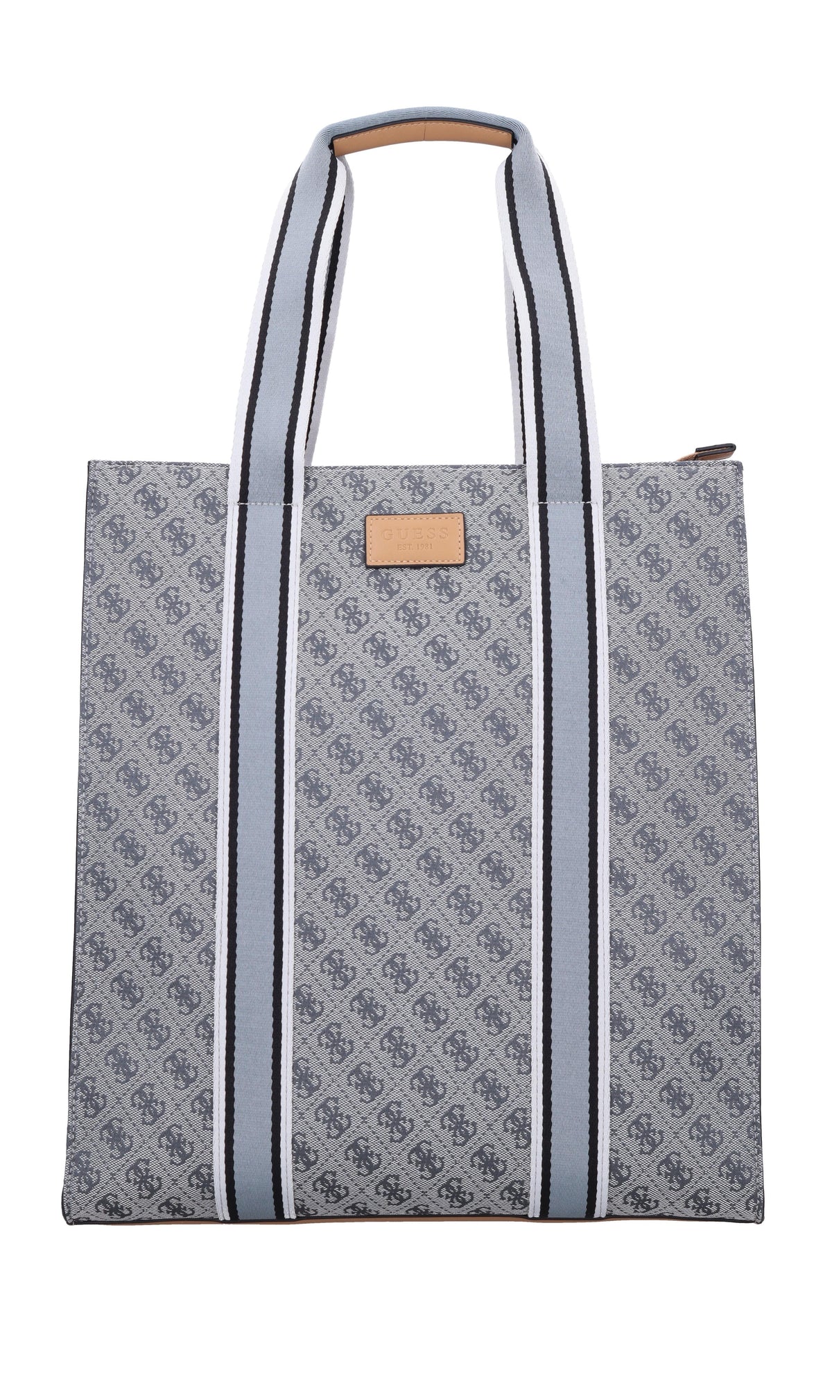 Borsa in ecopelle e tessuto 