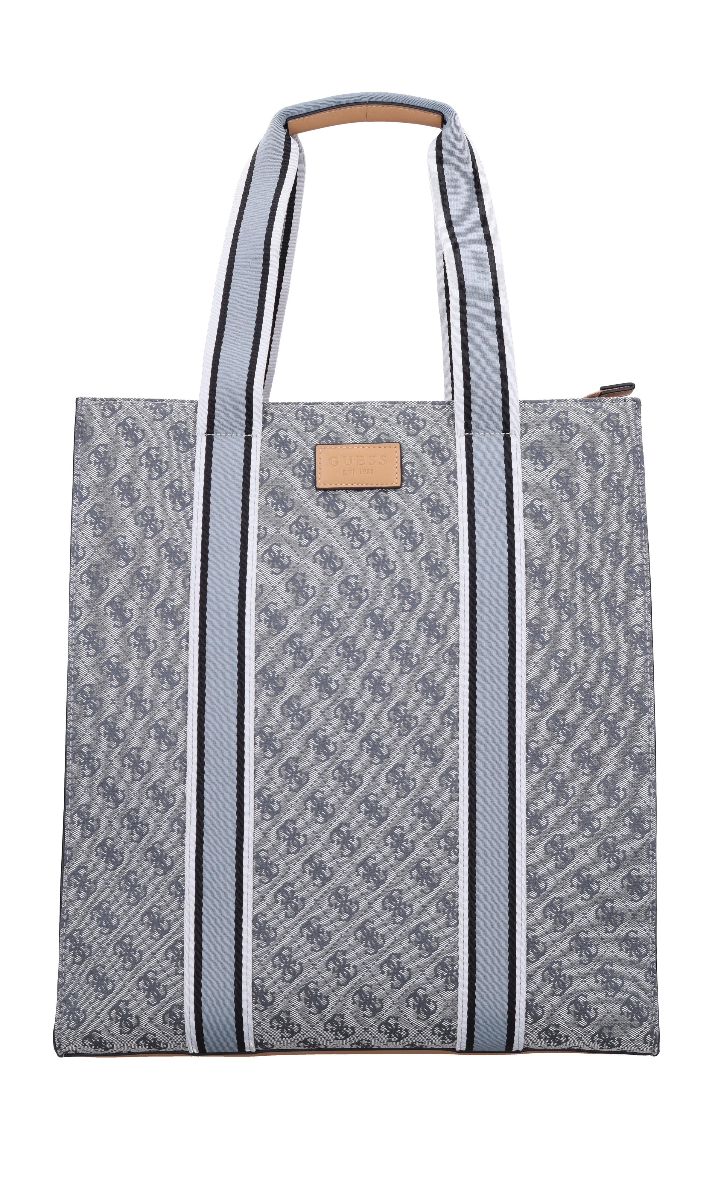 Borsa in ecopelle e tessuto 